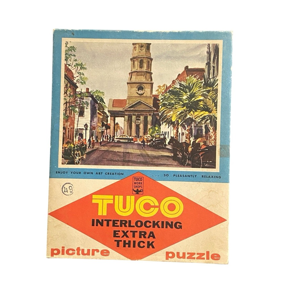 Vintage TUCO Charleston South Carolina Puzzle 300-500 Pc Extra Thick